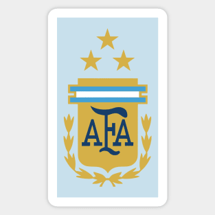 Argentina Football Team With Three Stars Sticker